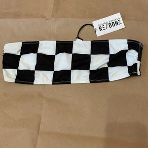 RE/DONE and SOLID & STRIPED Checkered Malibu Top